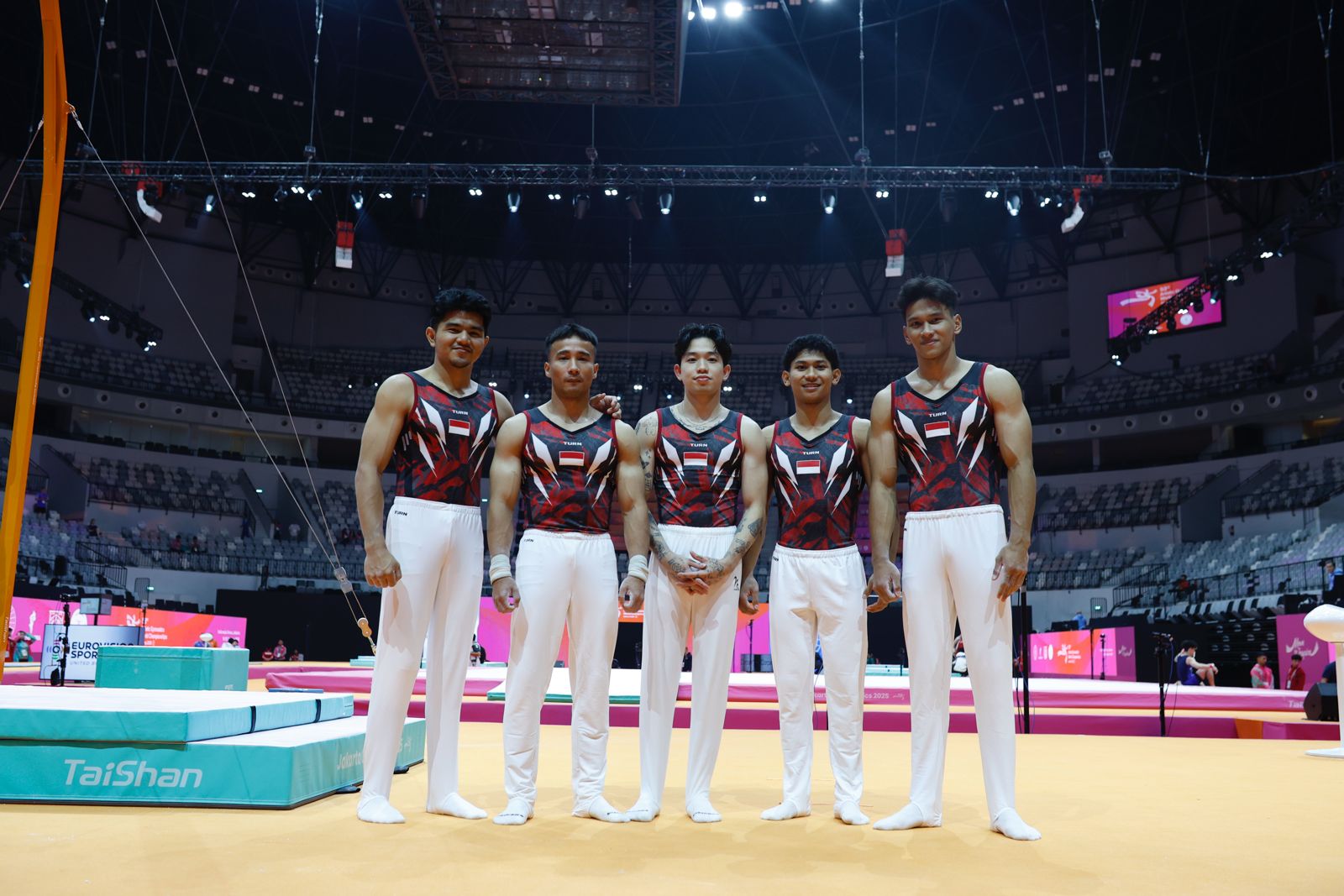 Indonesian Men's Gymnasts Ready for Battle at Jakarta Gymnastics 2025